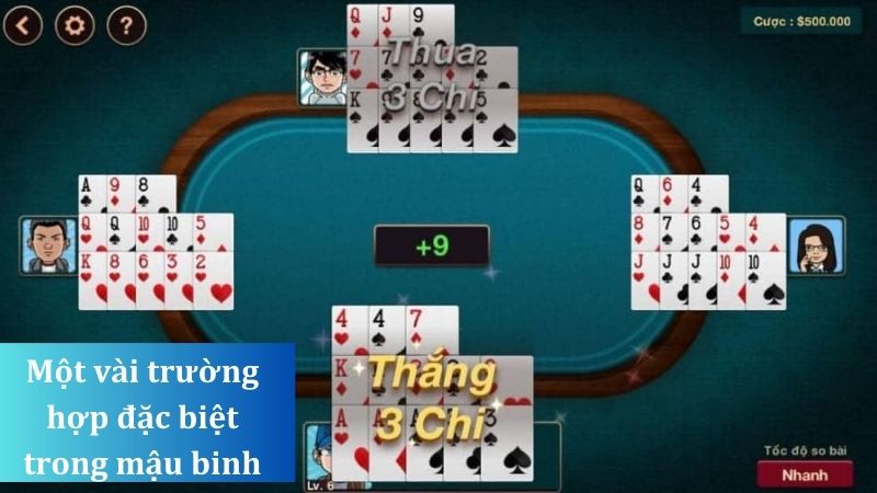 Những trường hợp đặc biệt trong bài mậu binh