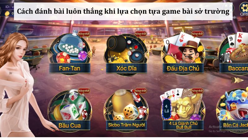 Sở trường và cách chọn game đánh bài