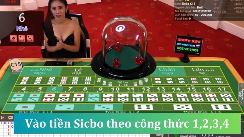 Chiến thuật vào tiền sicbo theo công thức 1,2,3,4